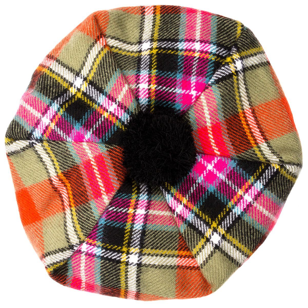 Bruce of Kinnaird Ancient Tartan Brushed Wool Tam